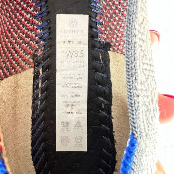 Rothy’s women’s charcoal grid round toe loafer size 8.5 - Picture 11 of 12